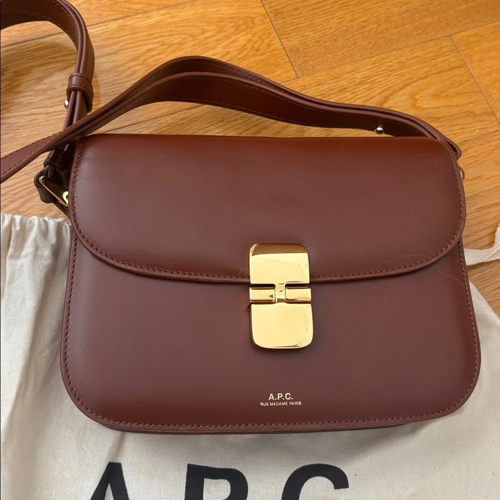 A.P.C. Small Grace Leather Shoulder Bag - Picture 3 of 7